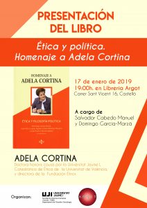 Cartell Presentació Llibre Adela Cortina ARGOT-01
